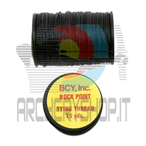 Bobina BCY NOCK POINT Filo per punto di incocco NERO