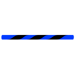 Corda Flex 8125G SUPRA BICOLOR nero/blu -  72" 16 Fili