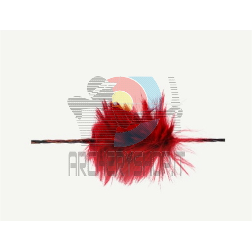 Silenziatore per corda Bearpaw in pelo Funny Red